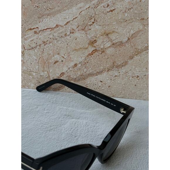 NEW Tom Ford TF0524 Alistair Black Polarized Cat Eye Sunglasses